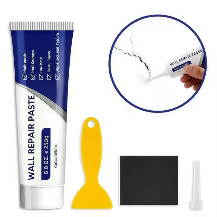 Drywall Patch Repair Kit for Fast Fix & Versatile Repair Needs - 250g Quick-Drying Wall Mending Agent, Heavy-Duty Concrete Sealant, Waterproof Adhesive Caulk Tool with Long-Lasting Protection