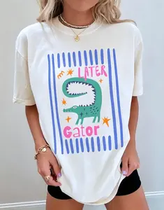 Later Gator Shirt, Sarcastic T Shirt, Funny Womens Shirt, Alligator Shirt, Crocodile Shirt, Funny Mom Tee, Cute Animal Graphic T Shirt, Humor Tee