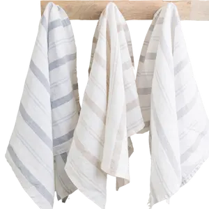 Striped Linen Kitchen Towel
