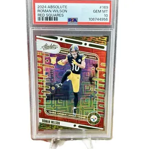 NEW MINT 24 Absolute Roman Wilson Rookies Red Squares RC #284/499 Steelers