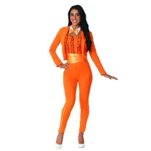 Women's Orange Tuxedo Costume