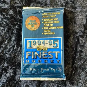 One Pack of 1994-95 Topps Finest NHL Hockey Trading Cards