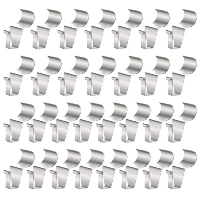 30 Pack Vinyl Siding Hook Hanger, No-Hole Needed Heavy Duty Vinyl Siding Clips for No Damage Hanging Things on Siding