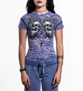 Affliction Women's T-shirt Shred Fest Affliction Women's T-shirt Shred Fest