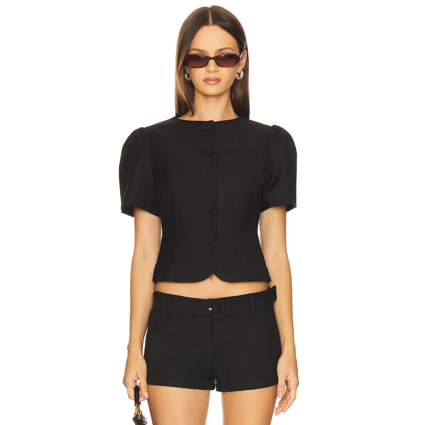 LIONESS Femme Blouse in Onyx LIONESS Femme Blouse in Onyx