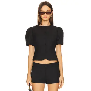 LIONESS Femme Blouse in Onyx