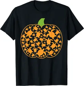 Halloween Shirt Pumpkin Turtle Sea Halloween Costume T-Shirt - Liliaaguir Shop 89B09FJK32BT