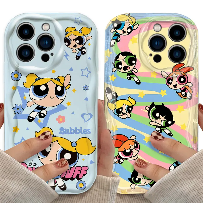 Cartoon The P-Powerpuff Girls Case for iPhone 17 16 15 Pro Max 14 13 12 11 Pro  Max XS X Plus Silicone Shockproof Covers - TikTok Shop