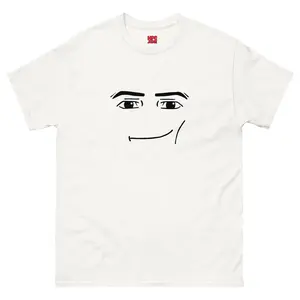 Roblox Man Face Smirk Unisex Heavy Cotton Tee – Funny Meme Shirt