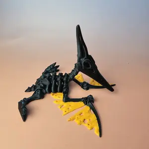 Pterodactyl Skeleton 3D Printed | Flexi Pterodactyl | Pterodactylus | Pteranodon | Toy Decorate | Fidget toy | desktoy