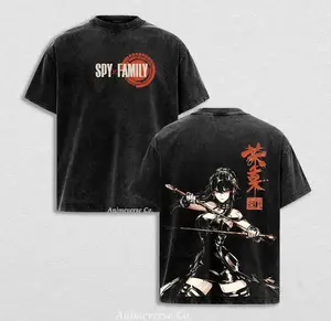 Yor Forger Spy X Family Graphic Tee 2-Sided Print, Anime Streetwear Casual Menswear Clothes Men Gift for Anime Fans, Top Anime T-Shirts of All Time, Anime Movie Merch