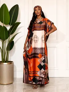 【MOOMOO】Women's Floral Print Moomoo & Scarf Set - Boho Casual Shawl Dress for Beach Vacation and Holiday Enjoyment, Ladies Clothes for All Seasons 10