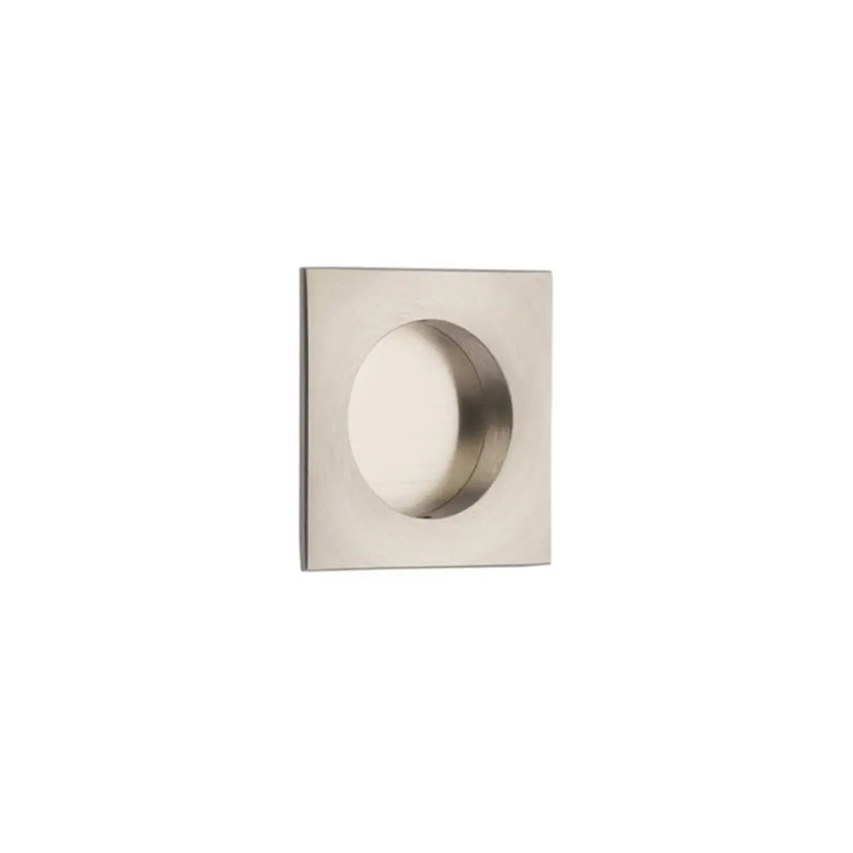 212 MAIN Emtek Square Solid Brass Flush Pull Handle Doorknob, 2.5x2.5 in Door Hardware with Satin Nickel Finish