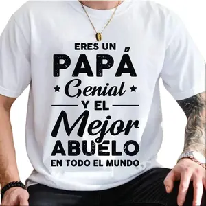 Eres Un PapÁ Genial Y El Mejor Abuelo En Todo El Mundo Tshirt, Spanish Dad Sweatshirt, El Mejor PapÁ Del Mundo, Super PapÁ Hoodie, Unisex Sweater Pullover Tee Menswear