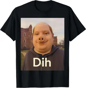 100% Cotton Funny DIH Joke Memes Viral Pork Meme Dih Internet Joke T-Shirt