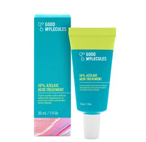 Good Molecules 10% Azelaic Acid Treatment for Face – Soothing Formula for Facial Redness & Uneven Tone – Brightens Dark Spots & Refines Texture – Vegan & Fragrance-Free Skincare (30ml / 1.01 fl oz.)