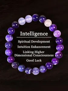 Agate Crystal Beaded Bracelet, Fashionable Jewelry for Women & Men, Trendy All-match & Exquisite Jewelry for Birthday Gift
