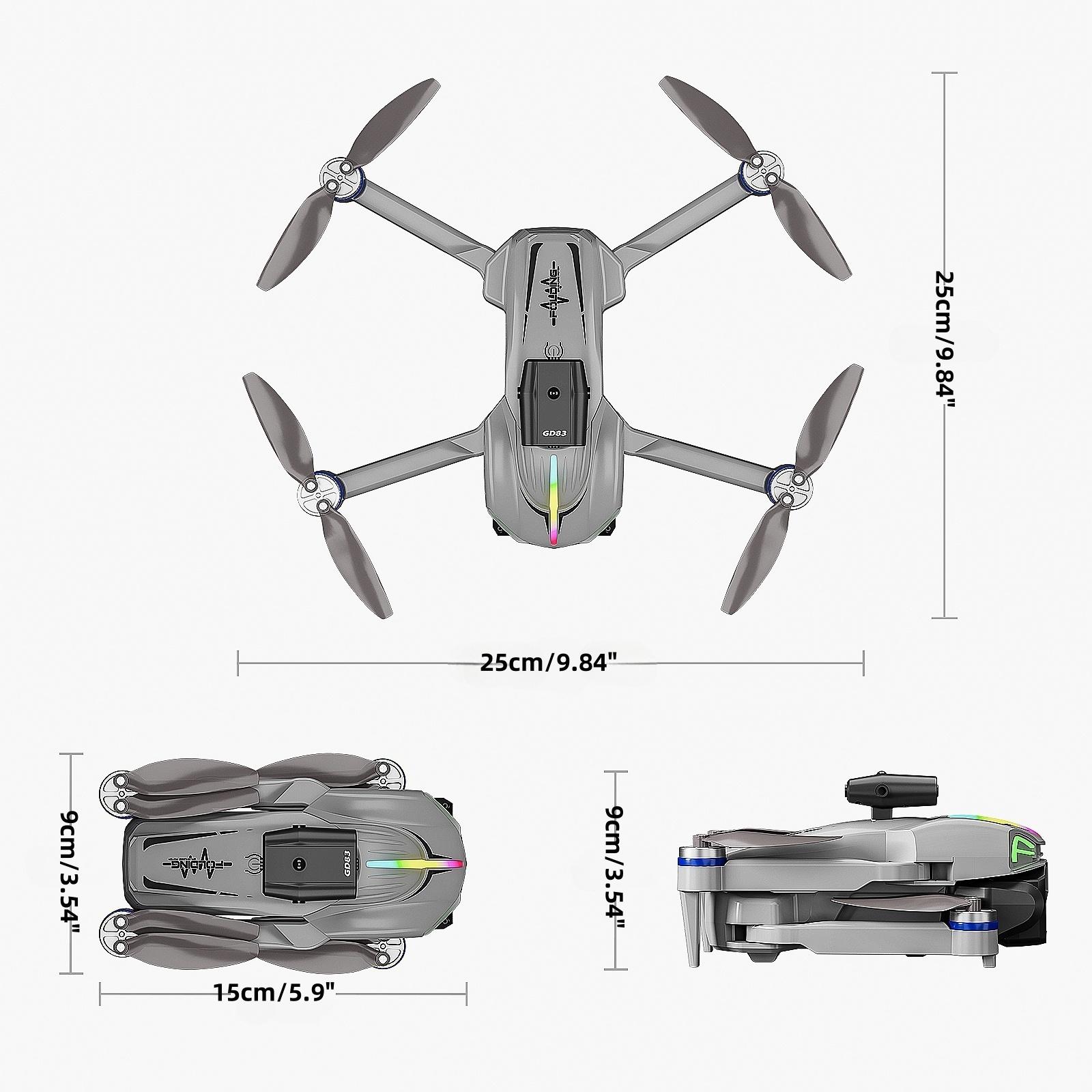 4K  Foldable Flagship Drone, 80M Flight Altitude 7.2M/s Speed 200g 1500M Range, Dual Cameras Brushless Motor Intelligent Following Aerial Photography Drone for Beginners