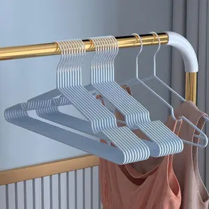 Non-Slip Metal Clothes Hanger, Shoulder Angle Protection, Durable and Mark-Free, Ideal for Home Use, Modern Design, Stable Closet Accessory