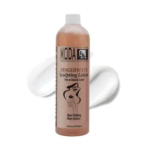 MODA Finger Wave Sculpting Lotion – Curl-Defining Cream – Non-Greasy, Non-Flaking Formula for Long-Lasting Hold – Enhances Waves & Curls for Smooth, Frizz-Free Styling- 16oz