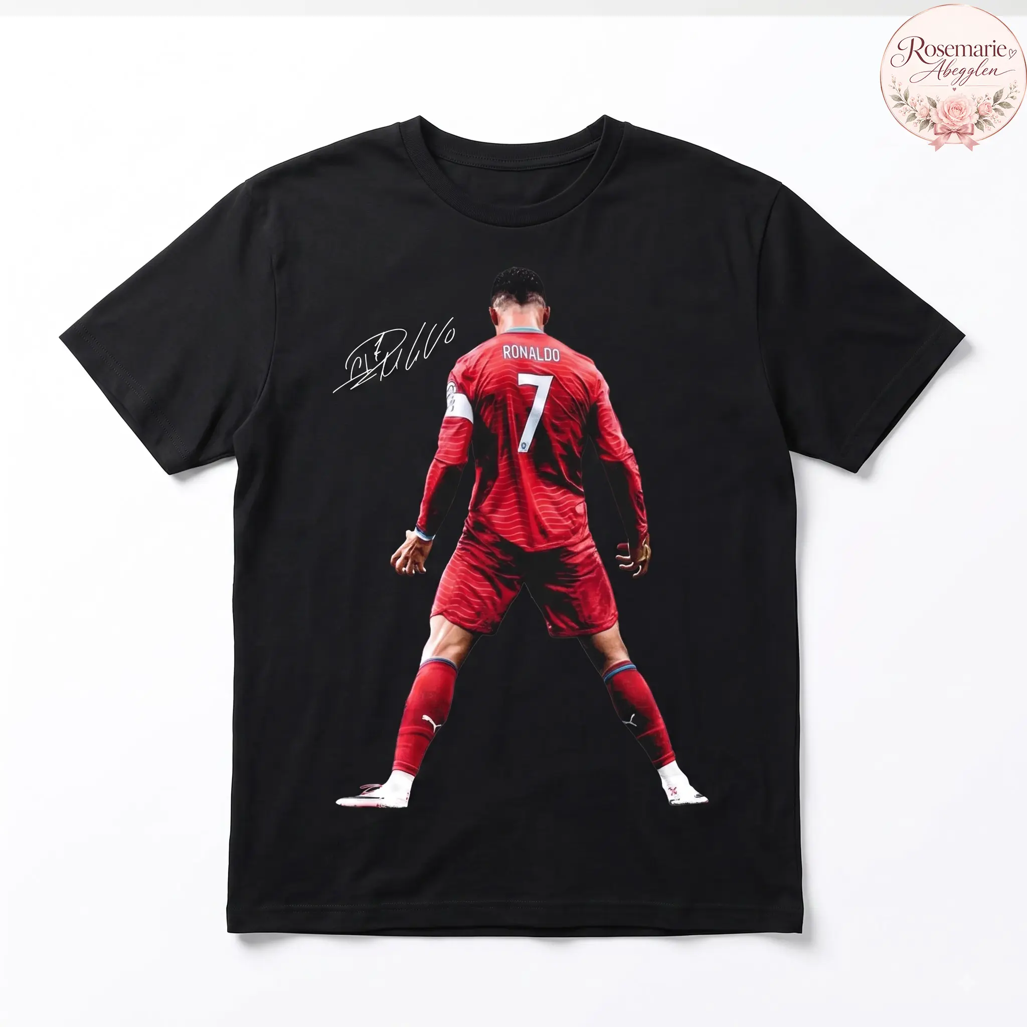 Cristiano Ronaldo CR7 Shirt for Adults & Kids, Portugal Soccer Graphic T-Shirt, Football Legend Fan Gift
