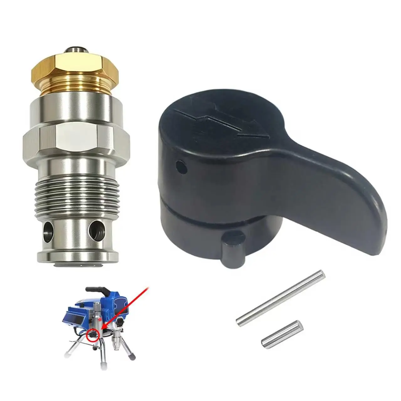 235-014 210 230 390 395 490 490 495 595 3400 After-Sales Airless Paint Sprayer Prime Spray Valve, Drain Valve