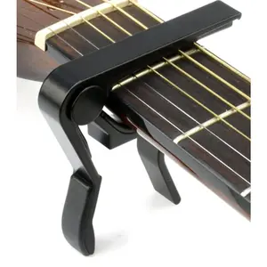 California MusicBox Universal Capo with Black Alloy Design and Compact Frame, ideal for any kind of string instrument