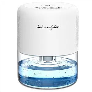 Home Portable Dehumidifier 44OZ Water Tank Auto Defrost 10 Colors Light 4 Timer Options 3 Modes for Bedroom Bathroom Closet RV
