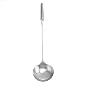 Soup Ladle, Wok Spatula,the Longer Handle Shovel Spoon Rustproof, Heat Resistance, Integral Forming Durable Stainless