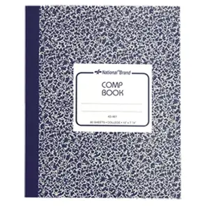 National Composition Book Black 10 x 8 80 Sht College Ruled 43461