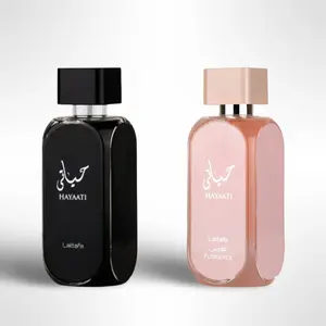Lattafa Hayaati + Hayaati Florence Multi-Pack Eau de Parfum (EDP) Set - 2x100ml (3.4 fl oz, 3 to 3.9 fl oz range) - Feminine, Fresh Woody Luxurious Everyday Wear Fragrances for Women