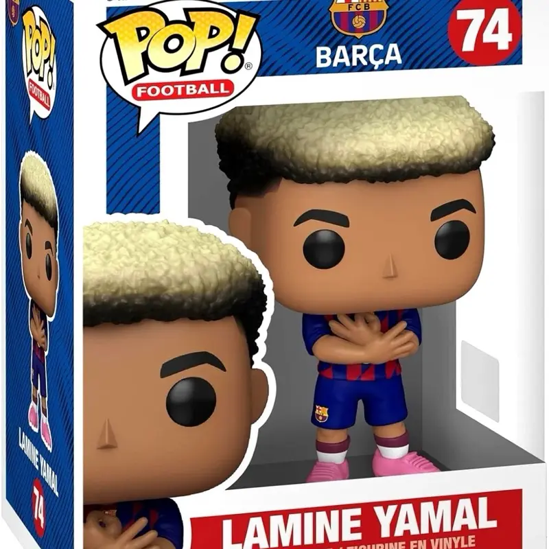 Funko Pop Collectible Action Figure - New Soft Vinyl Football FC Barca Lamine Yamal #74 Figurine for Collectors, Figurines For Collectors