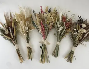 Boho Dried Flower 18" Bouquets, Flowers Decor, Wedding Gift, Home Decor, Anniversary Decoration, Dried Flower