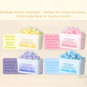 Long-Lasting Scented Laundry Beads, Enhances Fragrance, 320g/115pcs Box, Cherry Blossom, Softening Deodorizing, Multi-Purpose Cleaning Capsules, Laundry Detergent Pods