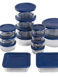Glass Food Storage Containers with Lids, 30 Piece Set