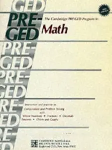 USED-The Cambridge Pre-Ged Program in Math by Cambridge University Press (Paperback)