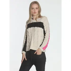 Clara Cable Sweater - Sand