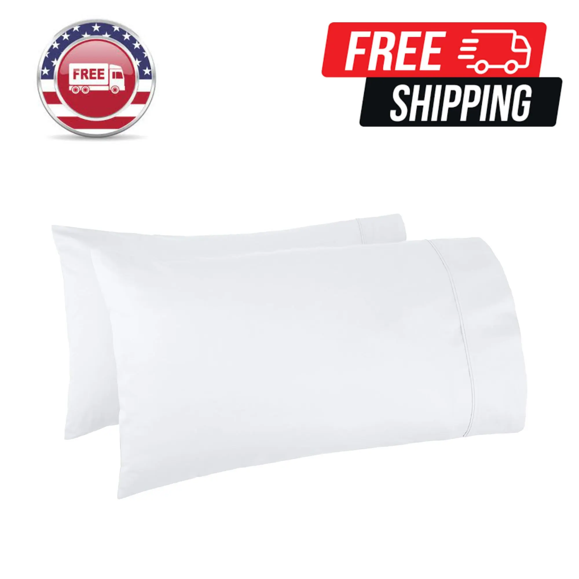 400 Thread Count Soft 100% Cotton Pillow Cases