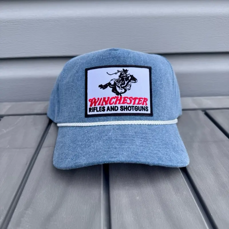 Winchester Vintage Style Trucker Patch With Snap Adjustment