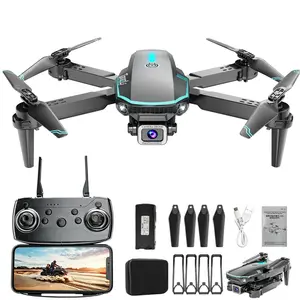 tongli Upgraded Quadcopter Aerial Drone, WiFi FPV, One-Key Takeoff & Landing, Stunt Rolls, Foldable & Travel Portable, Dual HD Cameras, Headless Mode, 3D Flips, USB-C Charging Port, Kids RC Aircraft Toys, Festival Gift for Kids 6-12 Years Old