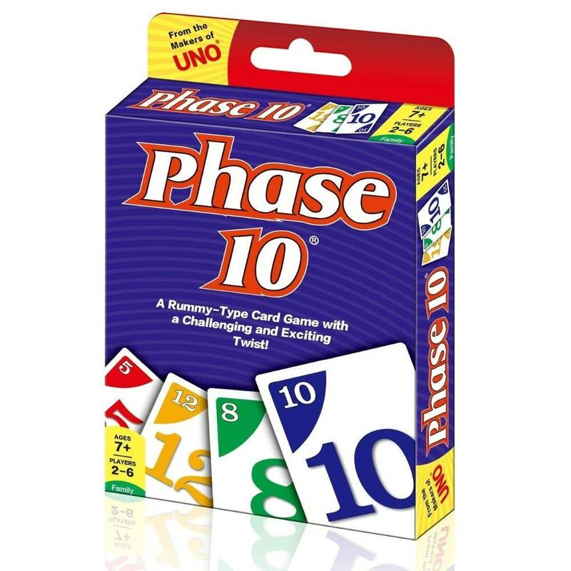 Uno Flip Card Game Phase 10 Theme Social Board Party Game, Kids Toy, Fun Family Game, Perfect for Parties and Gatherings
