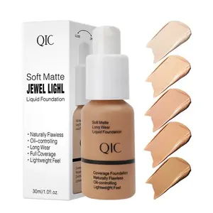 Natural Nude Liquid Foundation, Matte Long-Lasting Oil-Control Bb Cream, Hydrating Concealer for Uneven Skin Tone, Single Item