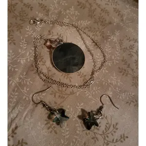 Moon and Stars Necklace/Earring Set