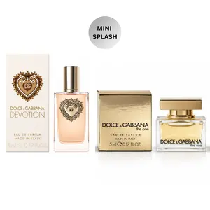 [2 PACK] Dolce & Gabbana Miniature Splash Eau de Parfum For Women (0.17 OZ / 5 ML)