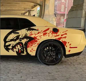 Hellcat Blood Splatter Decal Set of 2 for Challenger Charger Durango SRT Sticker