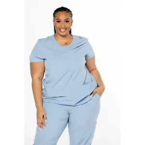 CSCRUBS COMFORT COLLECTION ROUNDED NECK TOP | COMFORT WT2