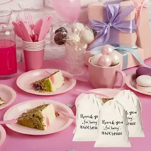 24pcs Gift Drawstring Bags for Employees & Coworkers, Perfect for Thanksgiving & Christmas Gifts, Thank You Appreciation Bags