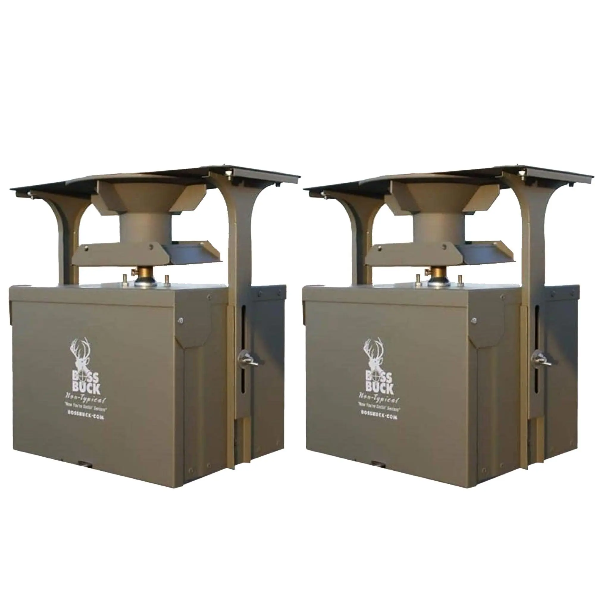 Boss Buck 12-Volt High Torque Motor Hunting Game Feeder w/ Timer Holder (2 Pack) Boss Buck 12-Volt High Torque Motor Hunting Game Feeder w/ Timer Holder (2 Pack)