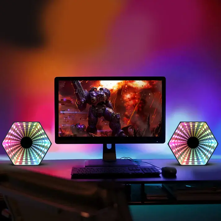Striking 3D Effects Sound Reactive Infinity Mirror