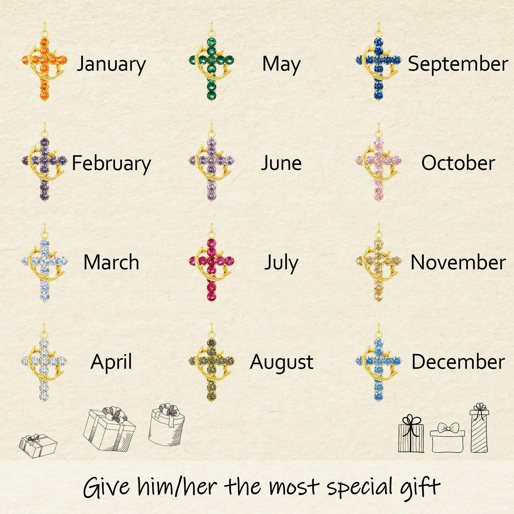 Tewiky Colorful Simple Crown & Cross Pendant Choker Necklace For Women & Men & Girls Pretty Necklace For Daily Party Clothing Decor Trendy All-match &